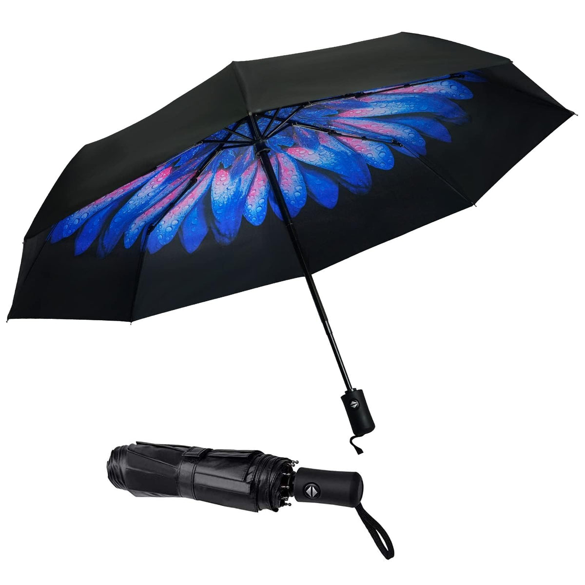 SY COMPACT Travel Umbrella Windproof Automatic Unbreakable UV Protection