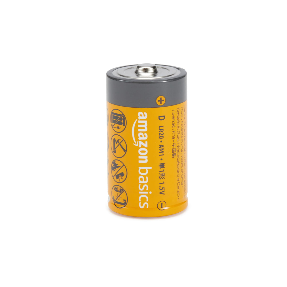 Amazon Basics 12-Pack D Cell All-Purpose Alkaline Batteries, 1.5 Volt, 5-Year Shelf Life