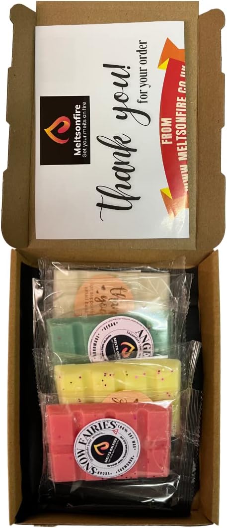 Wax Melts 4 Bars | Build Your Own Box (Choose 4 Scents) Wax Melts Handmade Highly Scented Soy Snap Bars Designer Fragrance Vegan & Cruelty Free