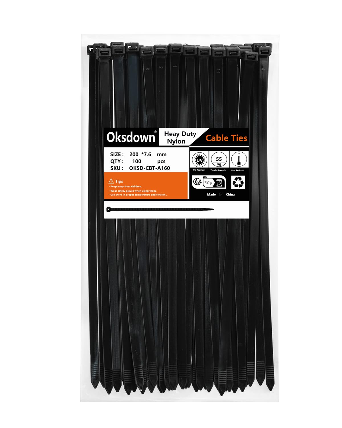 100 Pack Yellow Plastic Cable Ties 300mm×3.6mm Heavy Duty Strong Nylon Premium Self Locking 12 inch/30 cm Long Zip Tie Wraps