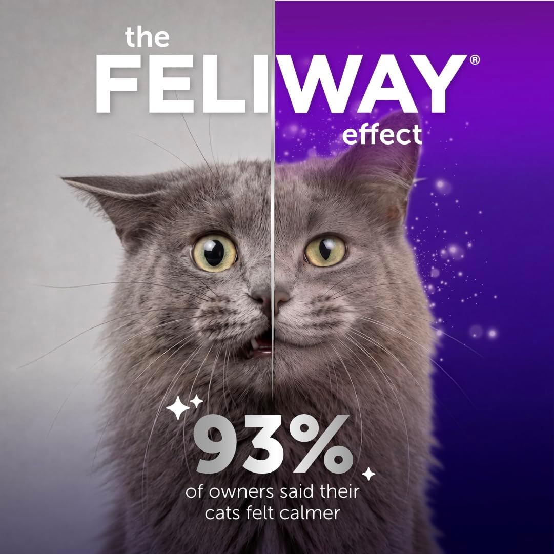 FELIWAY Optimum Cat Calming Plug-In Pheromone Diffuser Starter Kit
