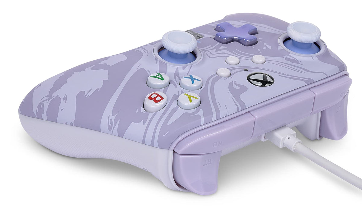 PowerA Enhanced Wired Controller for Xbox Series X|S, Wired Video Game Controller, Gamepad for Xbox X and S, Officially Licenced by Xbox, 2 Years Manufacturer Warranty - Purple Hex