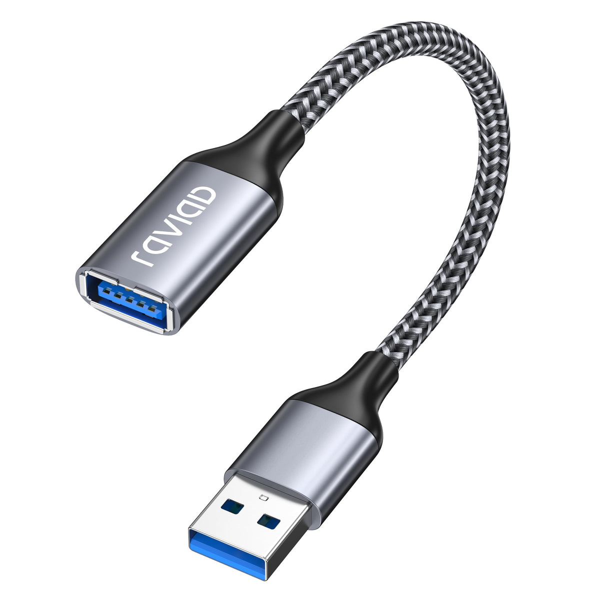 RAVIAD USB Splitter 3 Port, 1 Male to 3 Female USB 2.0 Extension Cable 1M