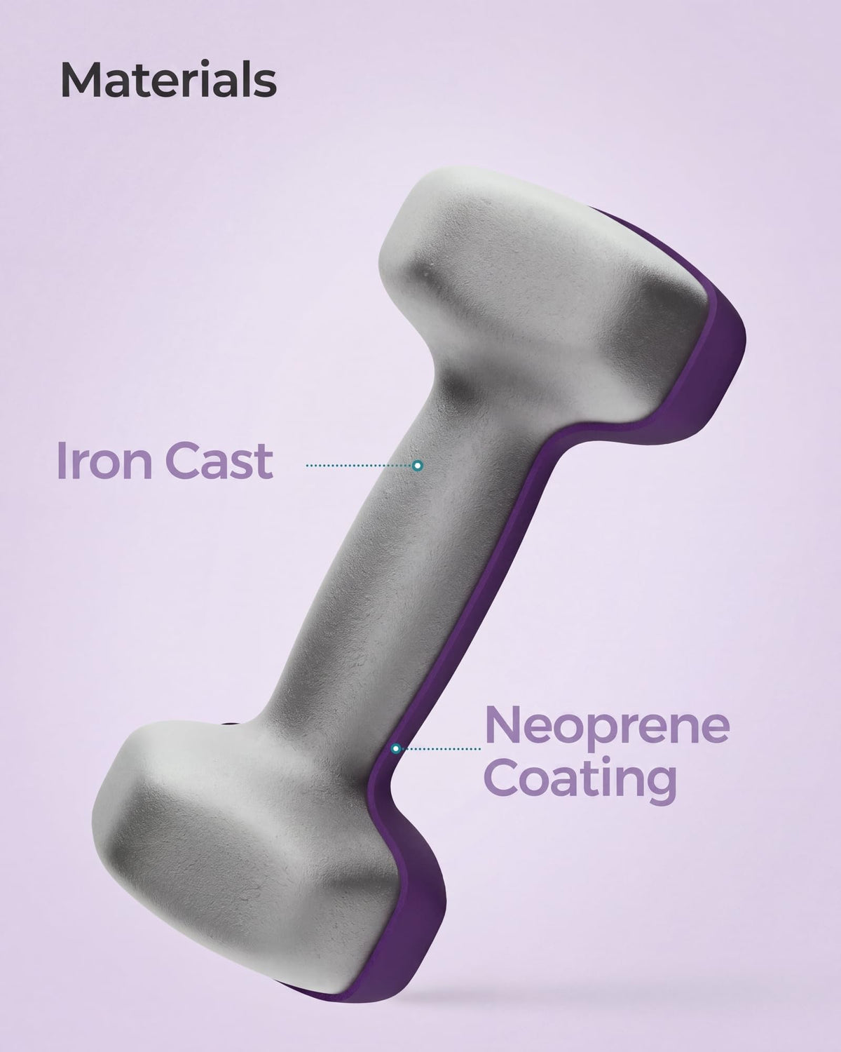 SONGMICS Set of 2 Hex Dumbbells with Neoprene Coating for Strength Training, Fitness, Home Workout