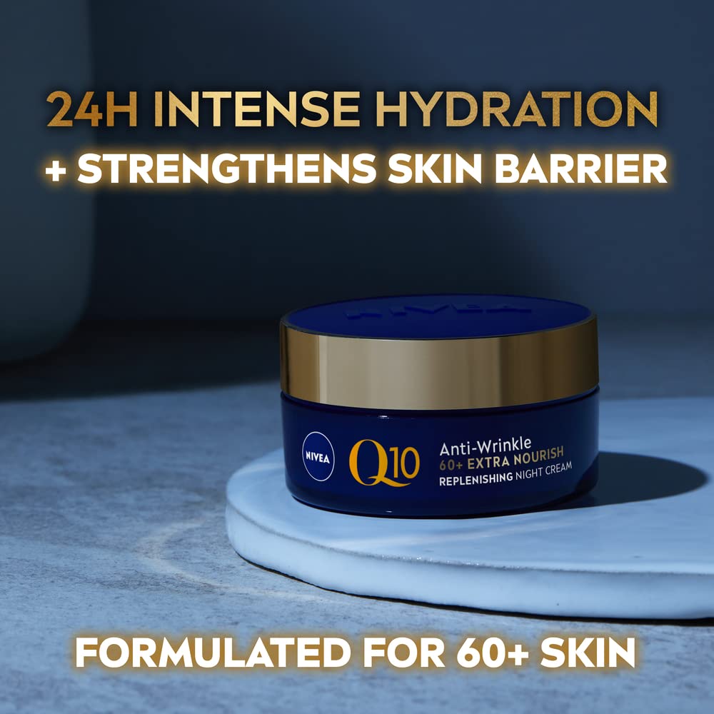 NIVEA Q10 Anti-Wrinkle Extra Nourish Replenishing Day Cream SPF 15, 50 ml