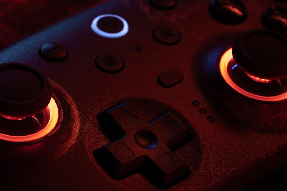 8Bitdo Ultimate 2 Wireless Controller for Windows & Android, Gaming Controller with TMR Joysticks, Switchable Hall Effect/Tactile Triggers, Motion Control, RGB Fire Ring, 8Speed Wireless Tech, Purple