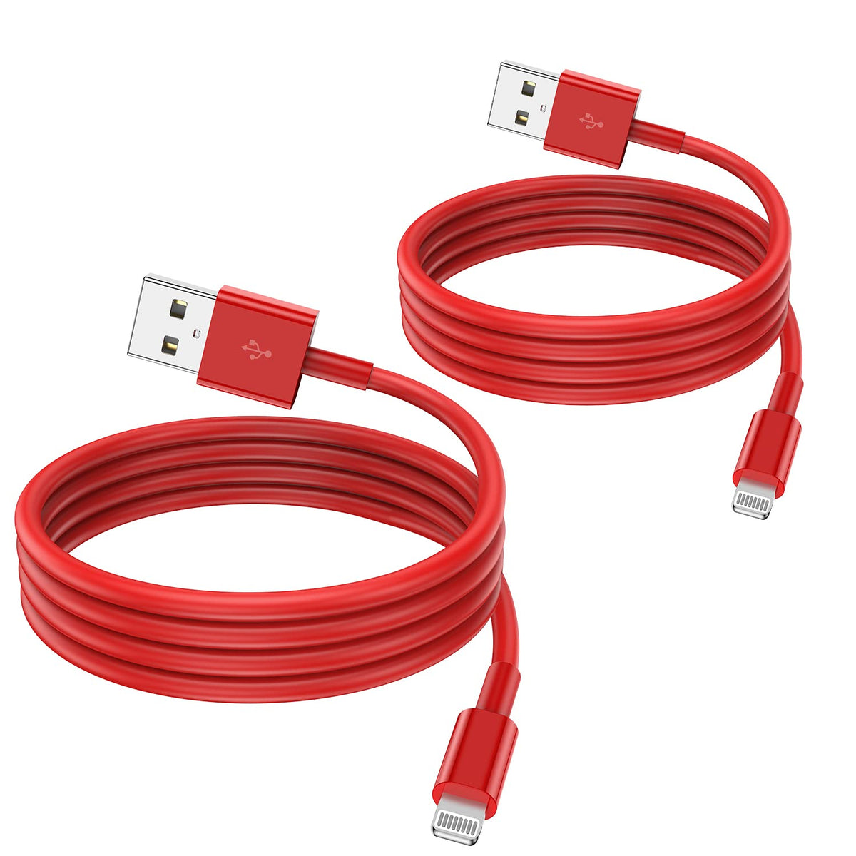 2 Pack Apple MFi Certified iPhone Charger Cable 2m, Apple Lightning to USB Cable Cord 2 metres Fast Charging A pple Phone Long Cable for iPhone13/12/12 mini/ 11/11Pro/Max/X/XS/XR/XS Max/8/7/6/iPad