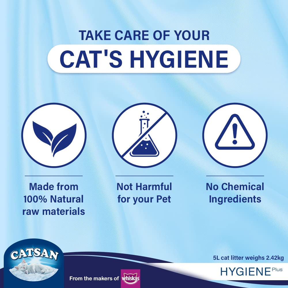 Catsan Hygiene Non-Clumping Odour Control Cat Litter 5L