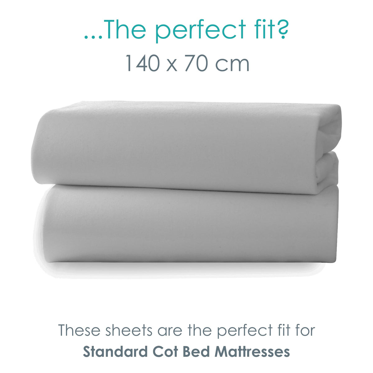 Clair de Lune 2 Pack Jersey Cotton Cot Bed Sheets 70 x 140 cm (Pink)