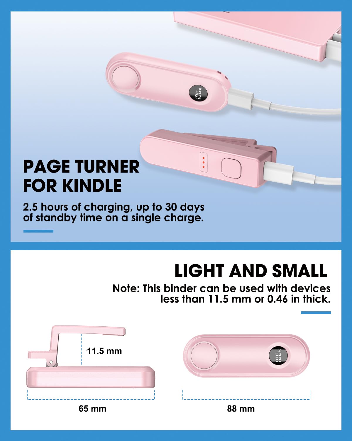Remote Control Page Turner for Kindle Paperwhite Scribe Oasis Accessories