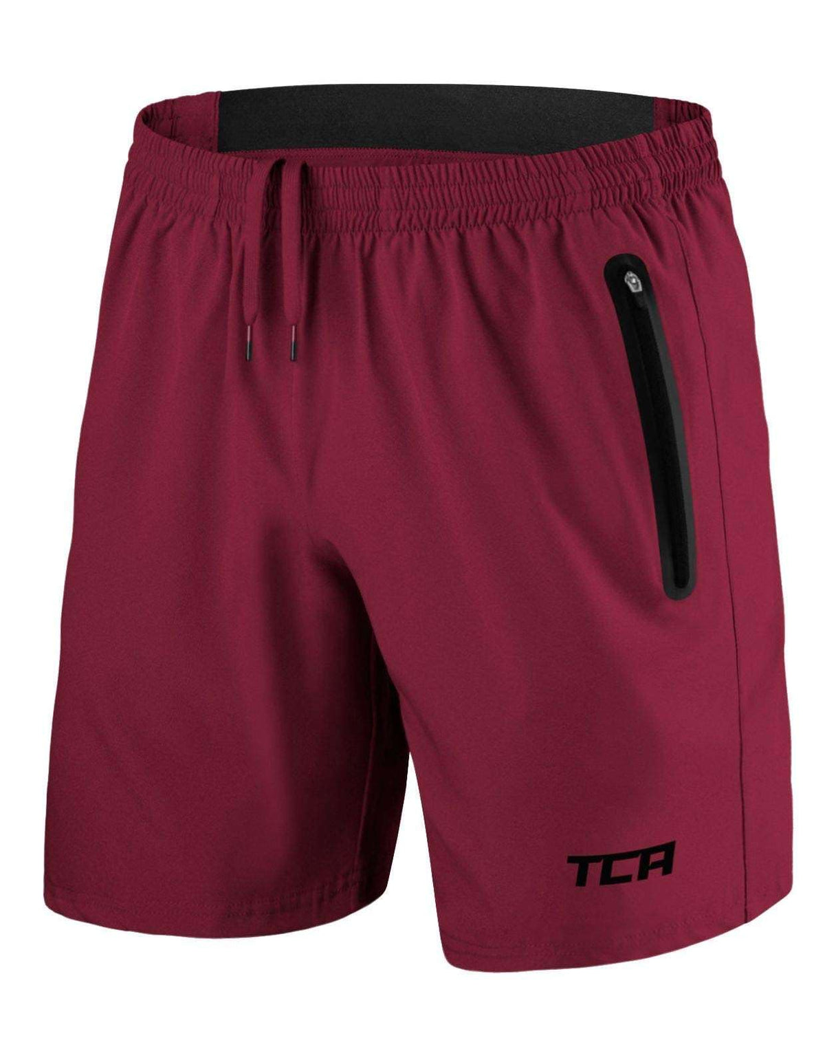 TCA Elite Tech Mens Running Shorts with Zip Pockets, Gym Shorts Men Training Sports Short with Phone Pocket