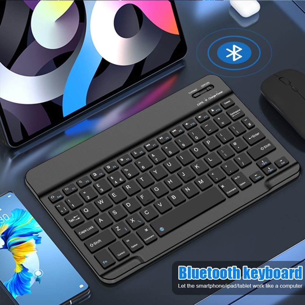 NOOX Bluetooth Keyboard for iPad, Galaxy Tablets, SmartPhones