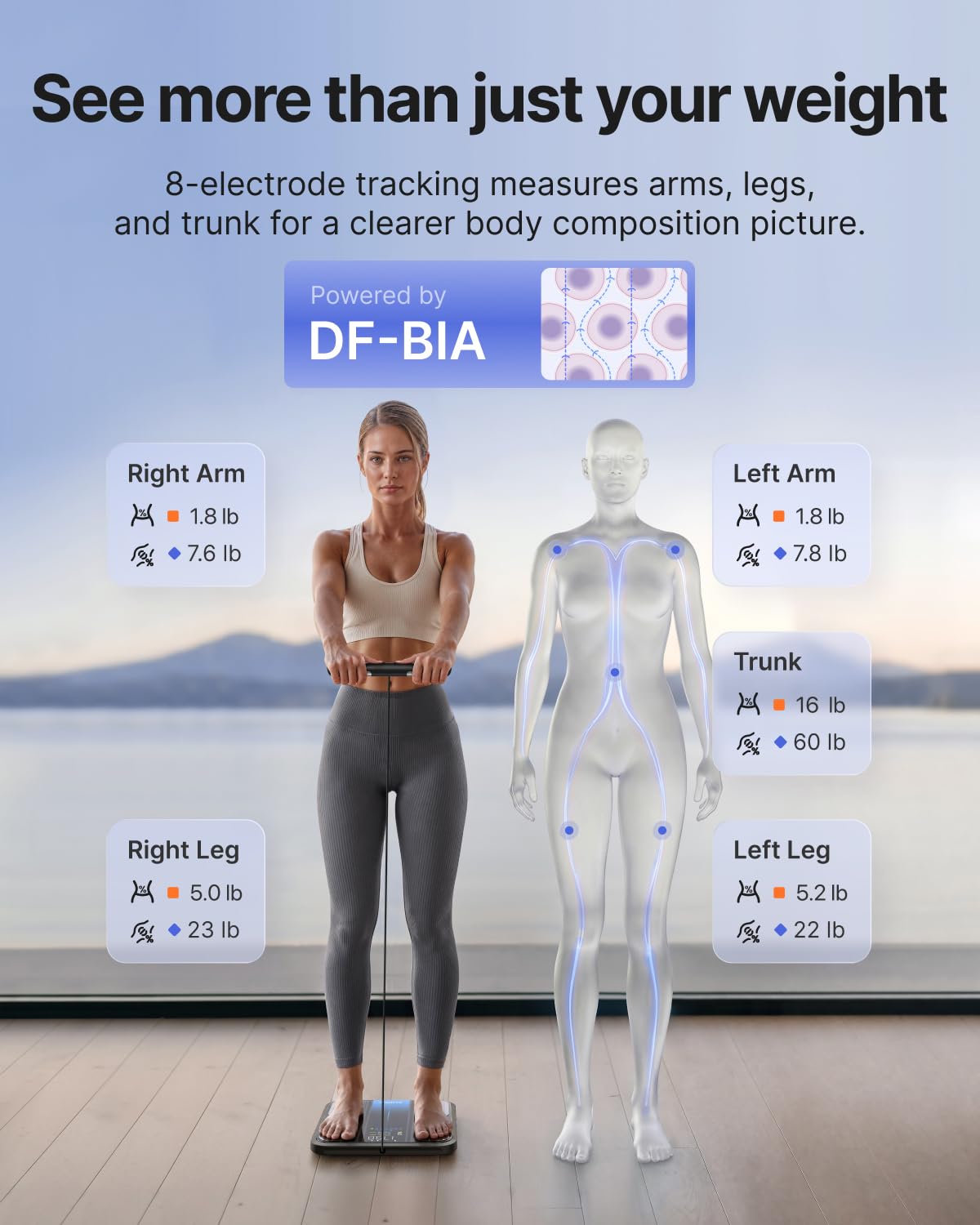 RENPHO Scales for Body Weight with App, 13 Body Metrics Tracking, Elis 1
