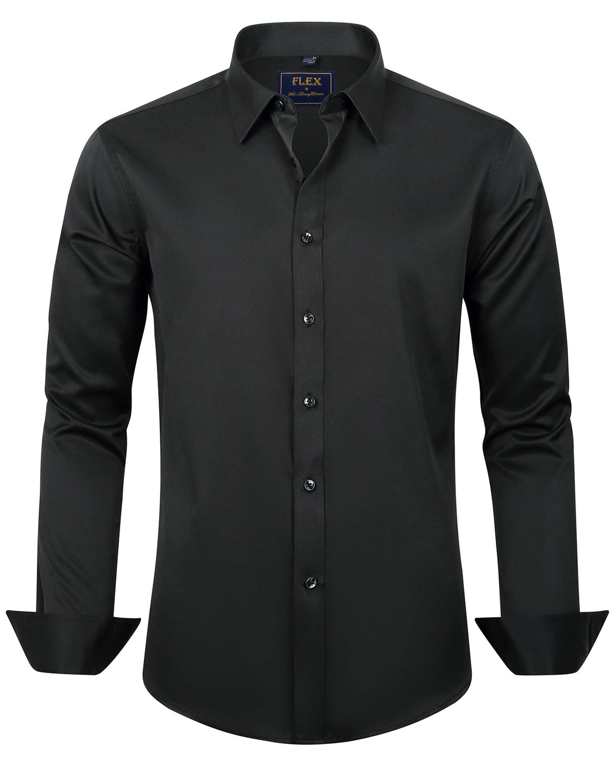 J.VER Men's Long Sleeve Stretch Dress Shirt Non Iron Casual Business Formal Shirts S-6XL
