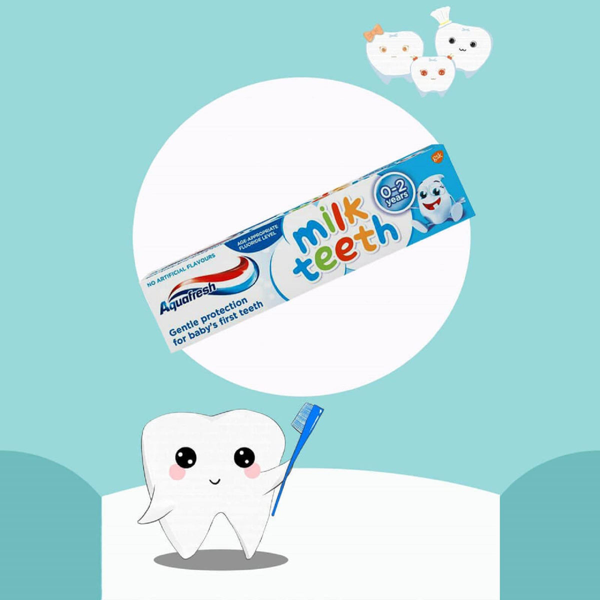 Aquafresh Paw Patrol Milk Teeth Baby Toothpaste, 0-2 Years, 50 ml
