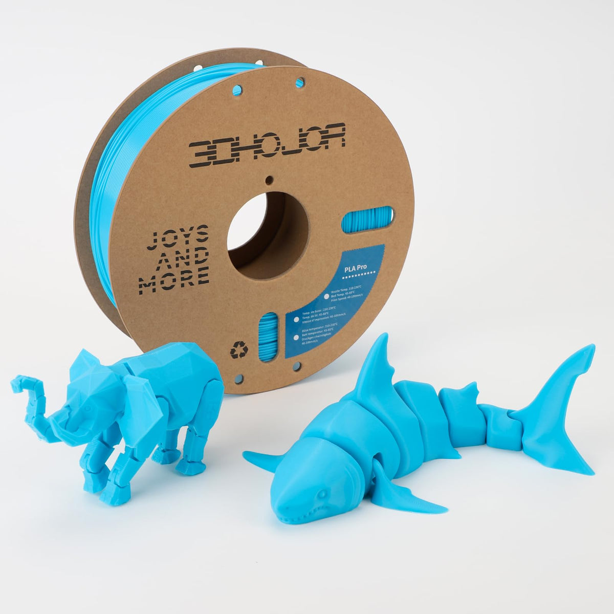 3DHoJor PLA+ PLA Plus Filament 1.75mm 1kg(2.2lbs) for 3D Printers,Yellow