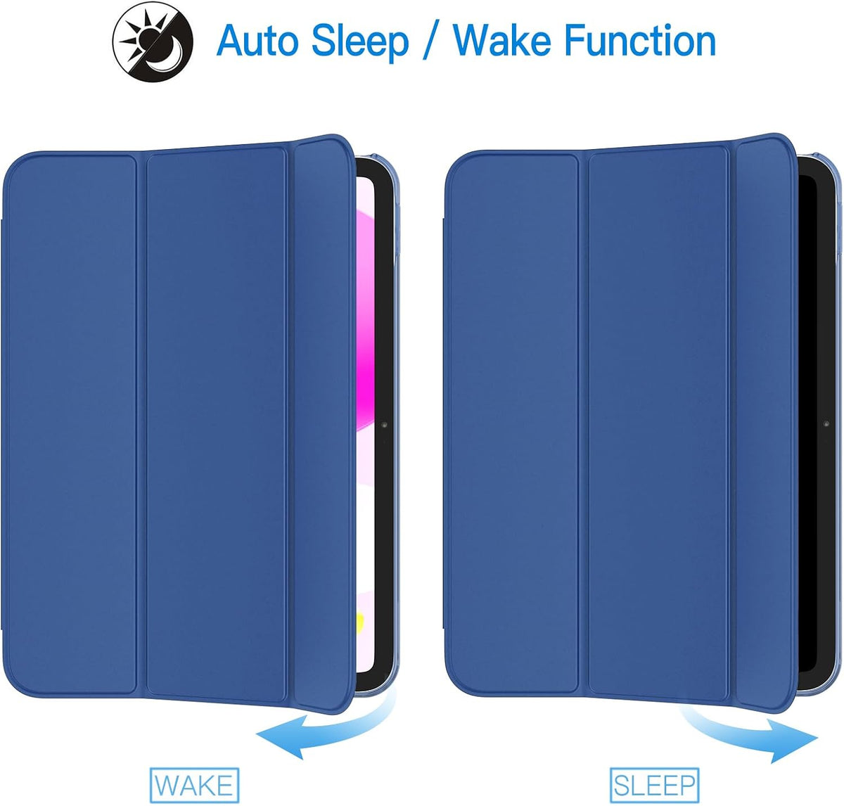 JETech Case for iPad (A16) 11th/10th Gen, Navy Blue
