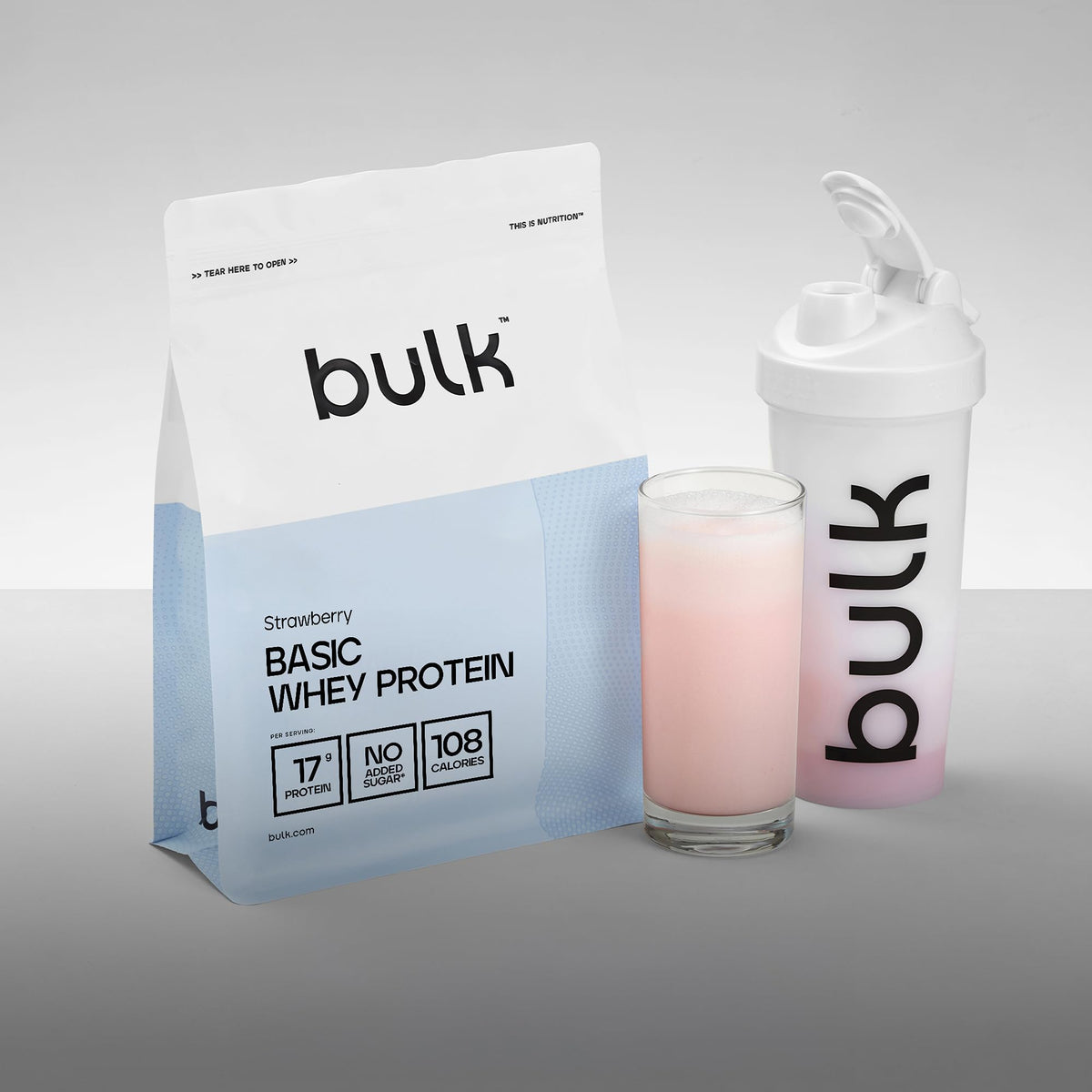 Bulk Basic Whey Protein Powder | Chocolate | 1.25 kg | 41 Servings | Up to 18g Protein per Serving | Low Sugar | Fast Absorbing Formula | Gym Supplement Supports Muscle Growth & Recovery