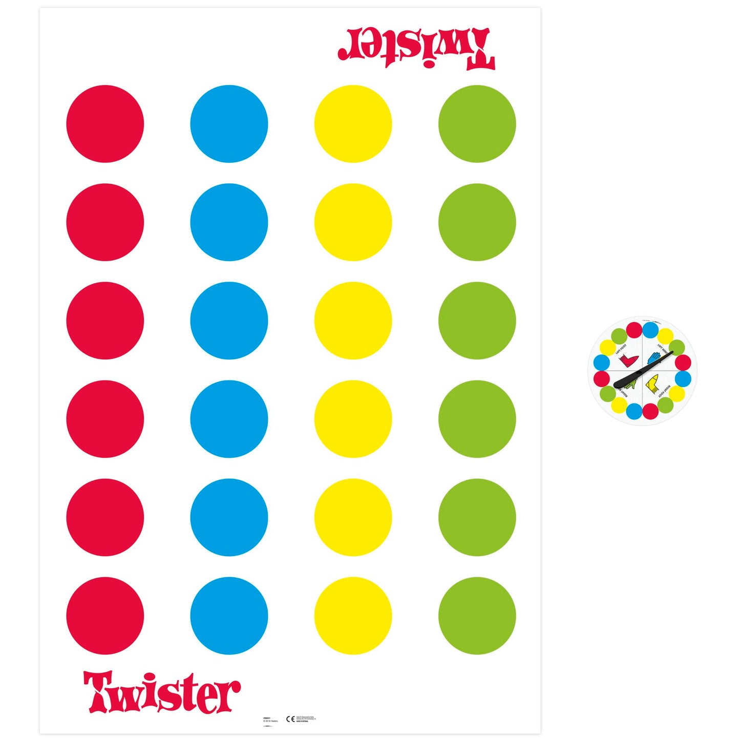 Hasbro Gaming Twister Game, Family and Kids Party Game, Twister Board Game Ages 6 and Up, Indoor and Outdoor Classic Game - English Version