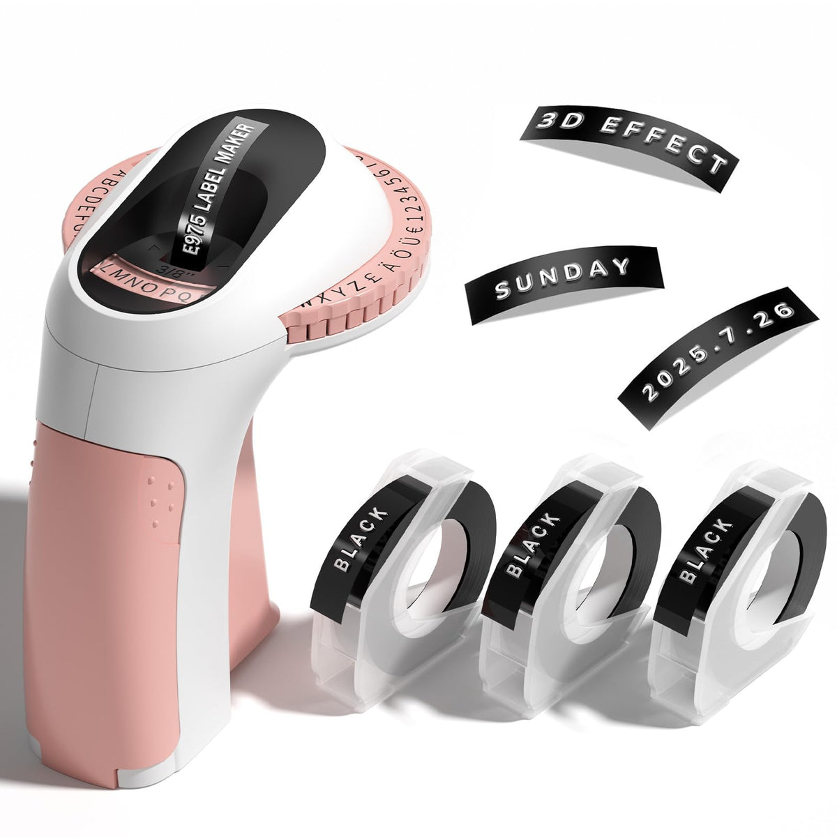 Phomemo Embossing Label Maker,Embossed Label Maker Machine with Tape