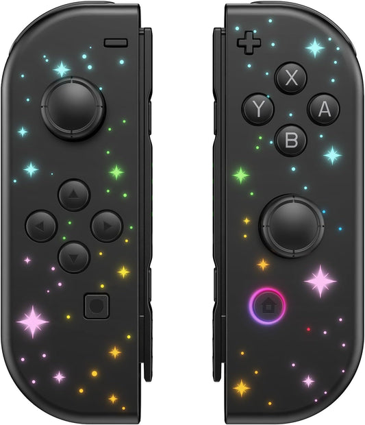 XYCZXIKEC Replacement for Nintendo Switch Controller, Switch Wireless Controllers Compatible with Switch/Lite/OLED, Support Motion Control/Dual Vibration/Wake-up (Black-S)