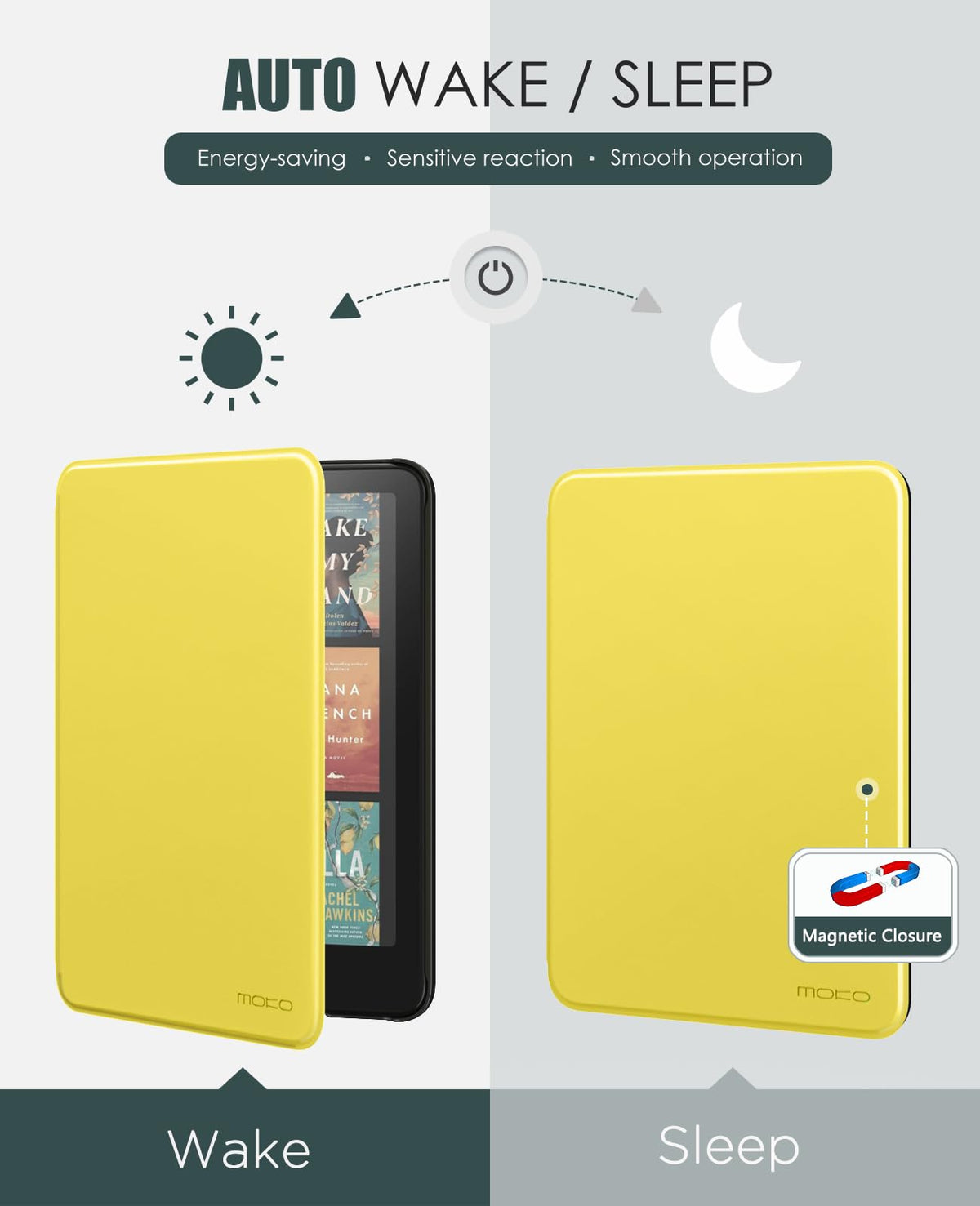 MoKo Case for 7" Kindle Paperwhite 12th Gen & Colorsoft 2024, Denim Black
