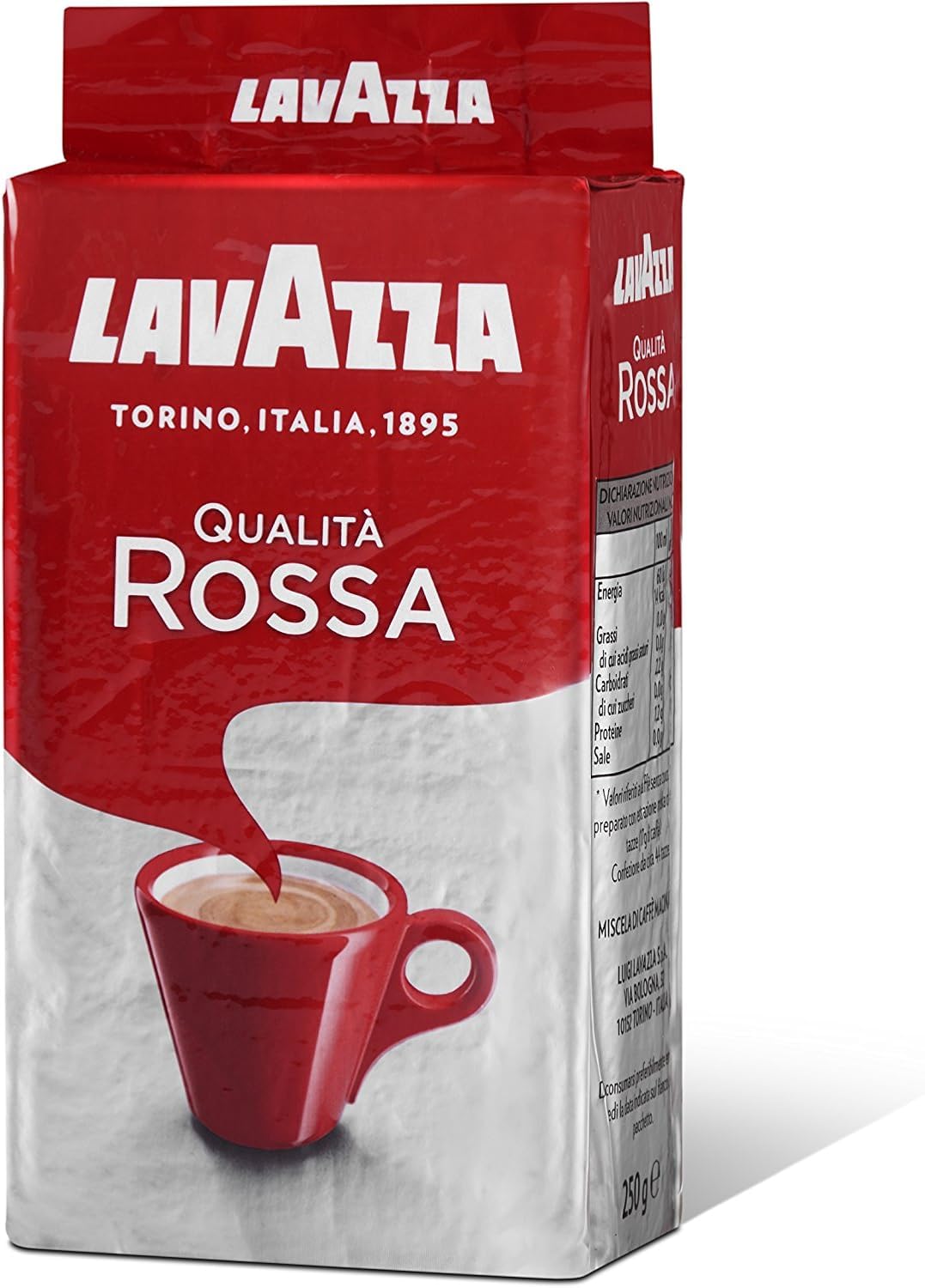 Lavazza Qualità Rossa, Ground Coffee Espresso 500 g (Pack of 2)