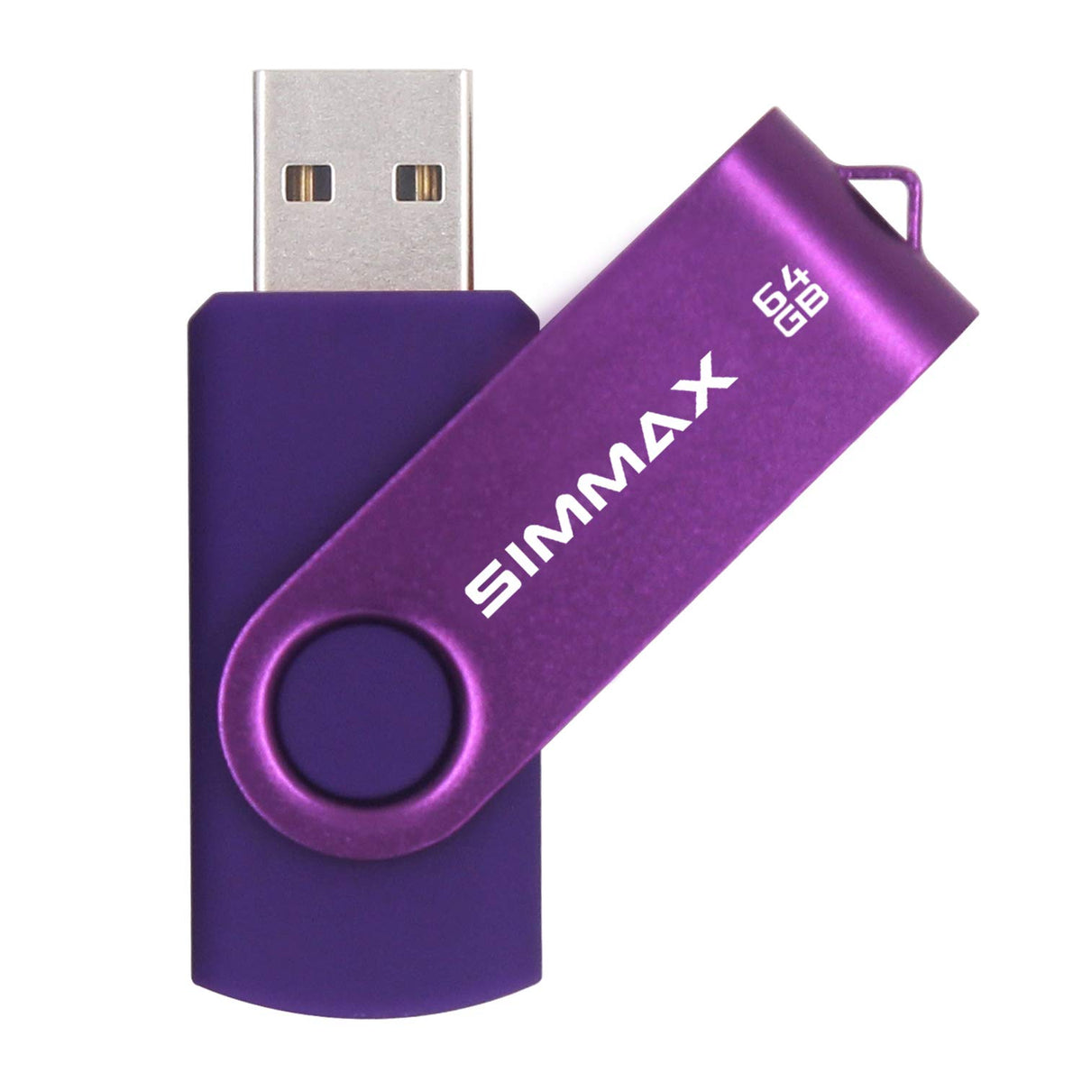 SIMMAX 32GB Memory Stick USB 2.0 Flash Drives Swivel Thumb Drive Pen Drive (32GB Purple)