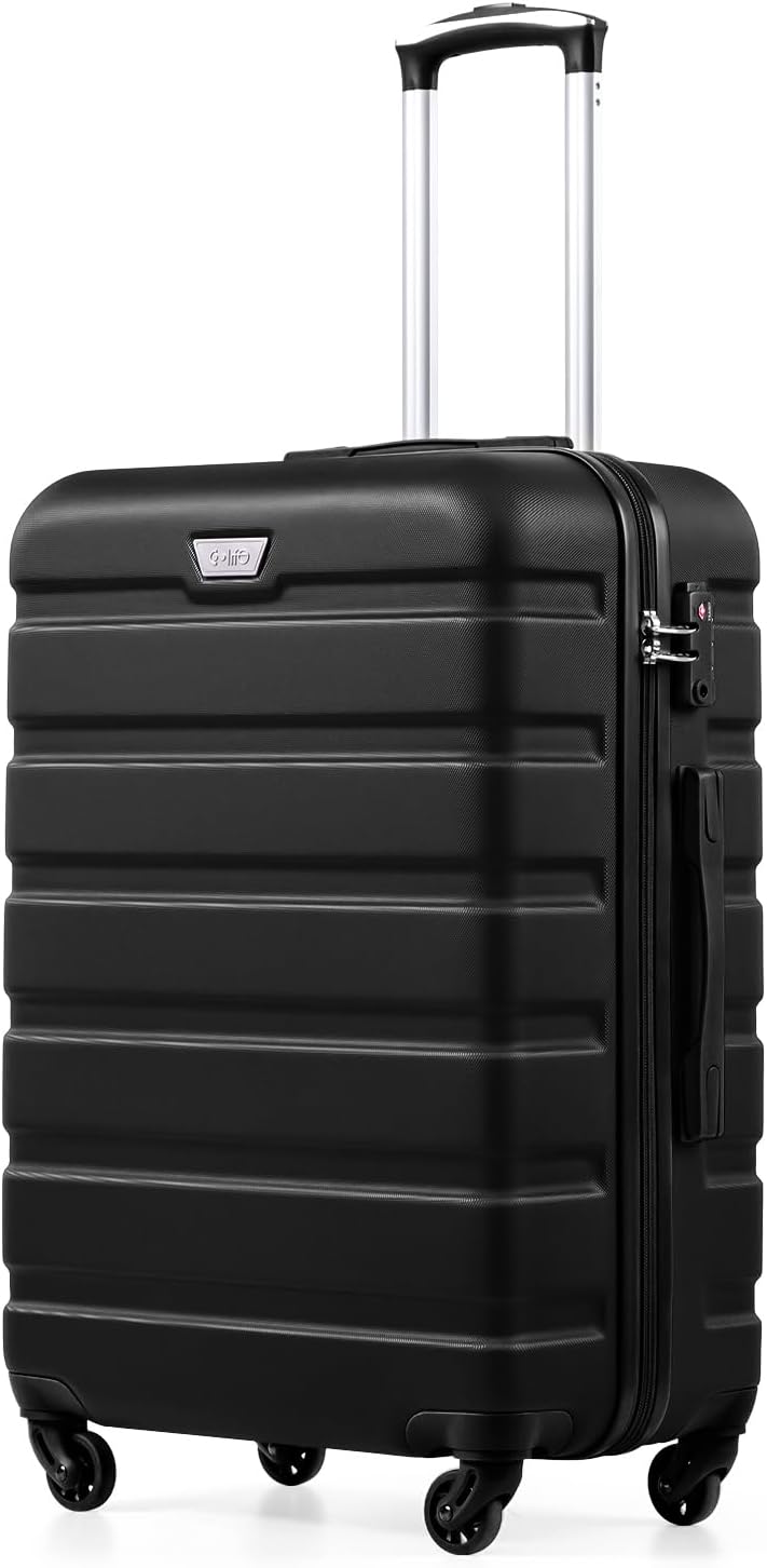 COOLIFE 28 Inch Large Suitcase, ABS+PC, Lightweight Hard Shell Luggage
