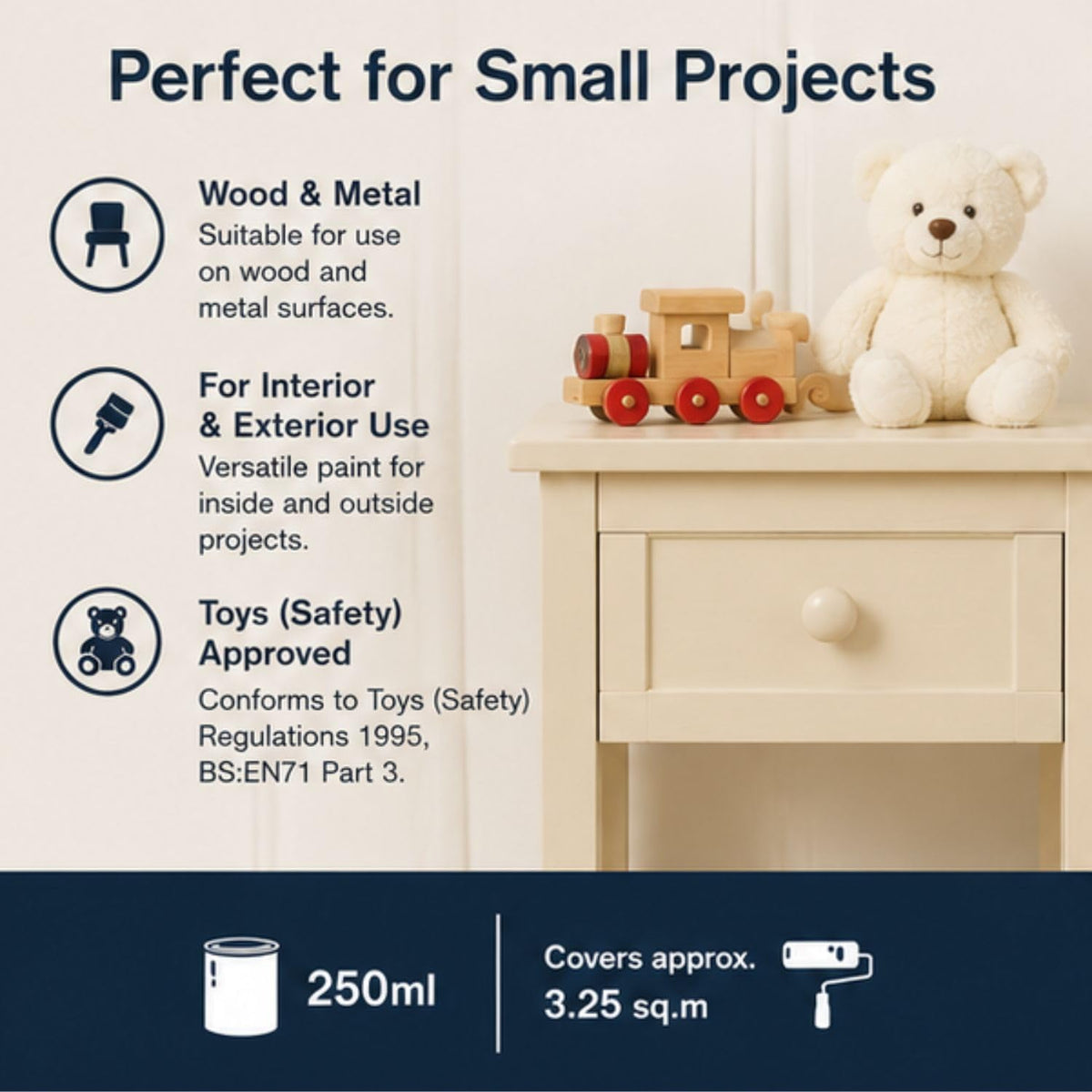 RUSTINS Small Job Satin Paint Chocolate 250ml