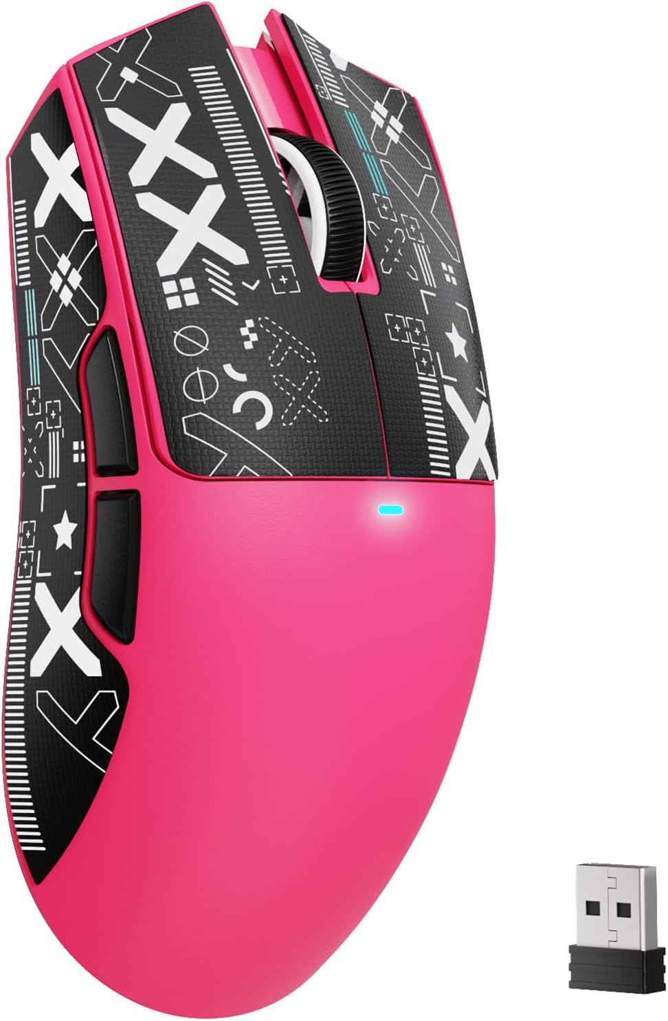 ATTACK SHARK X11SE Wireless Gaming Mouse, 63g Superlight With PixArt PAW3311 Sensor, 22000 DPI, Tri-Mode BT/2.4Ghz/Wired, 1000Hz Polling rate, 300mAh Battery, Dual Driver, for PC/PS/Mac (Berry Red)