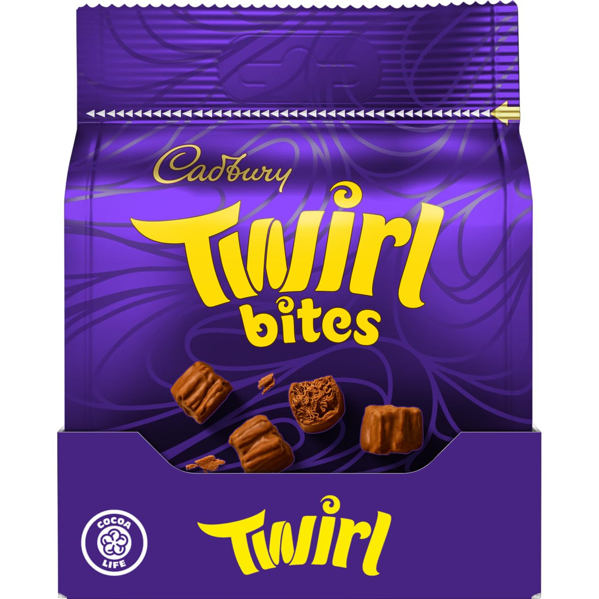Cadbury Milk Chocolate Twirl Bites, Sharing Bag, 100 g (Pack of 1)