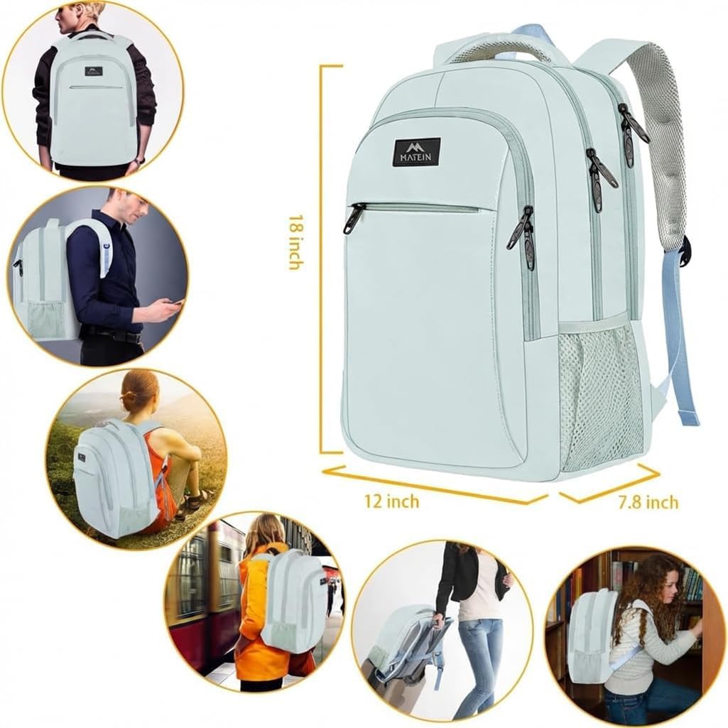 MATEIN Travel Laptop Backpack, Work Bag Laptop Bag, Rucksack for Men Work
