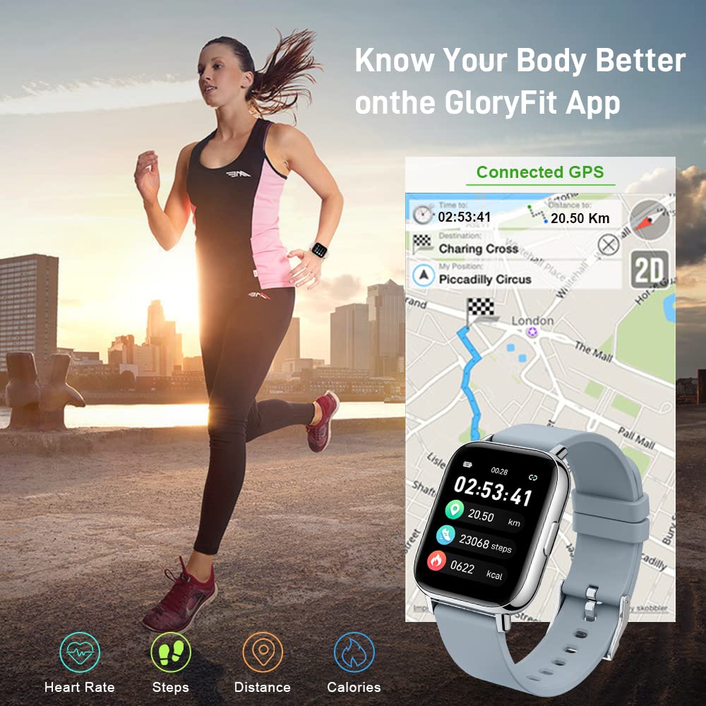 Motast Smart Watch, Fitness Tracker 1.69'' HD for Men Women, Step Counter