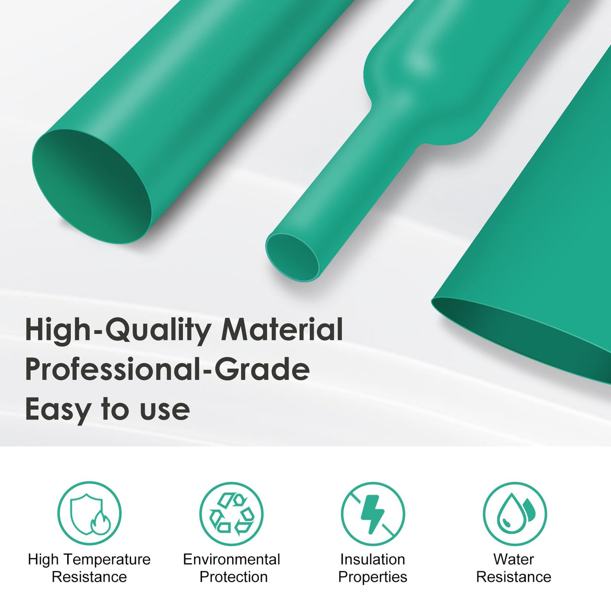 ASHINER Clear Heat Shrink Tubing Kit - 580Pcs EVA Material in 11 Sizes - Ideal for Electrical Insulation, Repairs, and Wire Connectors with User-Friendly Design and Storage Case