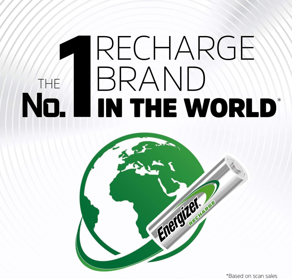 Energizer Recharge Universal Rechargeable AA Batteries (4 Pack) 1300 mAh