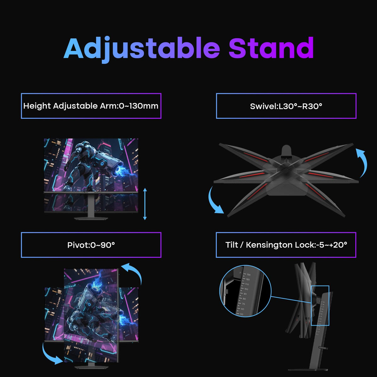 Amzfast 24 Inch 200Hz Gaming Monitor, FHD 1080P Fast IPS, 1ms MPRT, Adaptive Sync, AI-Crosshair, 110% sRGB, HDR, Low Blue Light, HDMI2.0&DP1.4, VESA75x75mm for PC Desktop Laptop PS5 Xbox, G24X1W