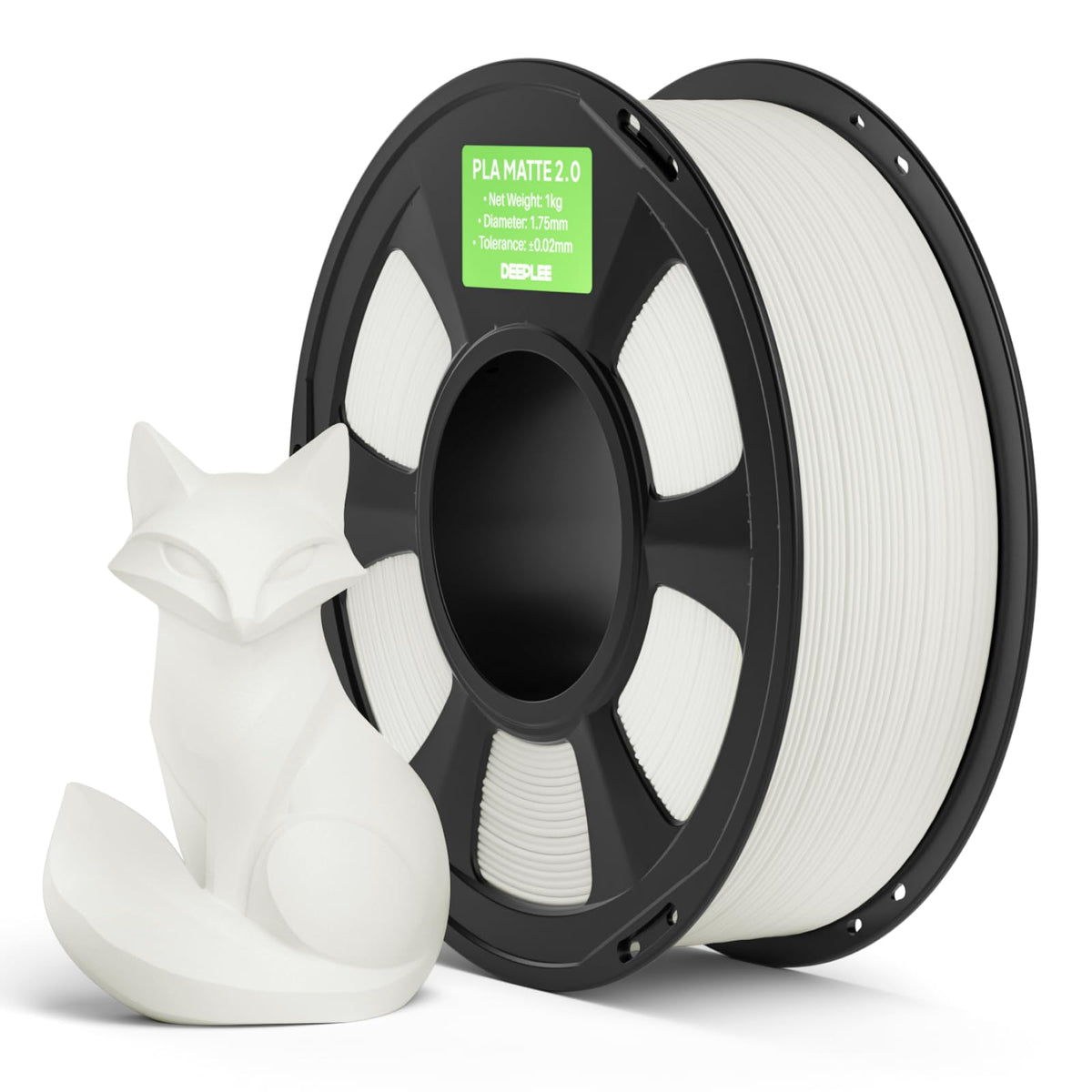 DEEPLEE PLA Filament, Matte 2.0 3D Printer Filaments 1.75mm Beige 1KG