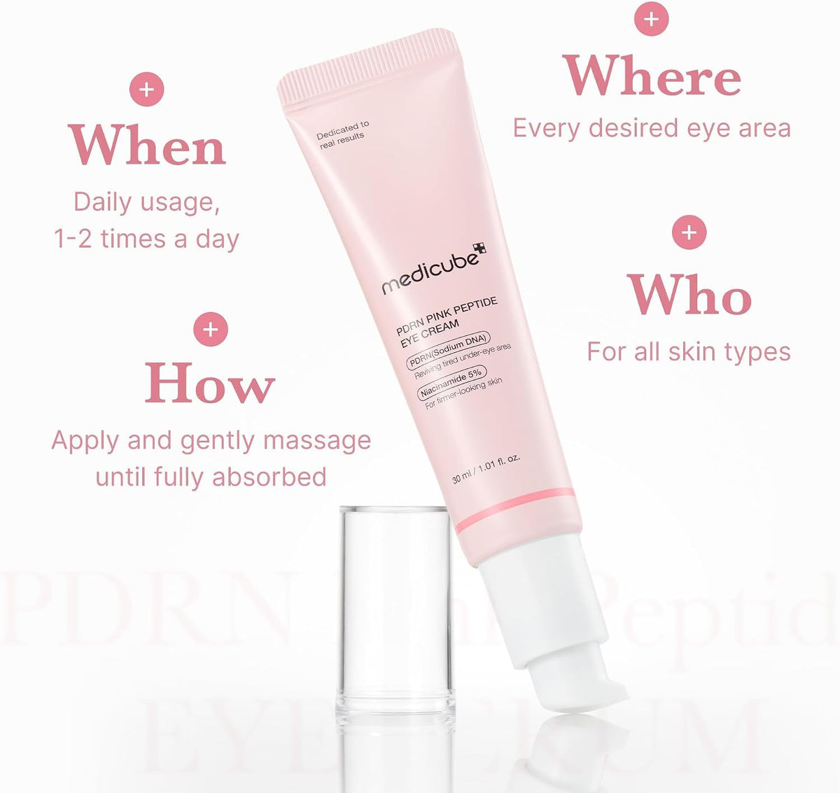 medicube Eye Cream with Deep Reviving Peptide for Fine Lines Care