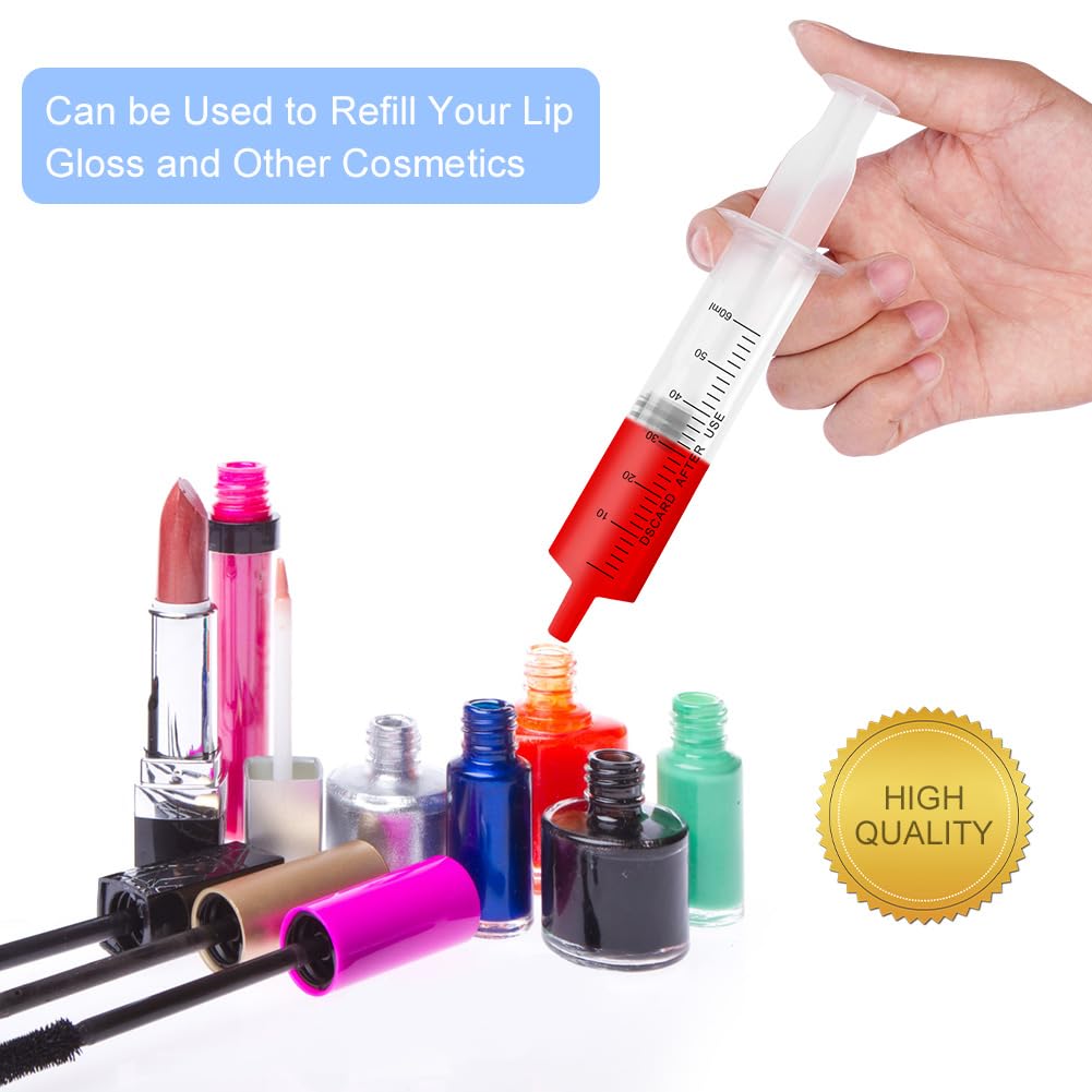 OFFCUP Plastic Syringes, 3pcs 20ML No Needle Syringe Individually Packaged
