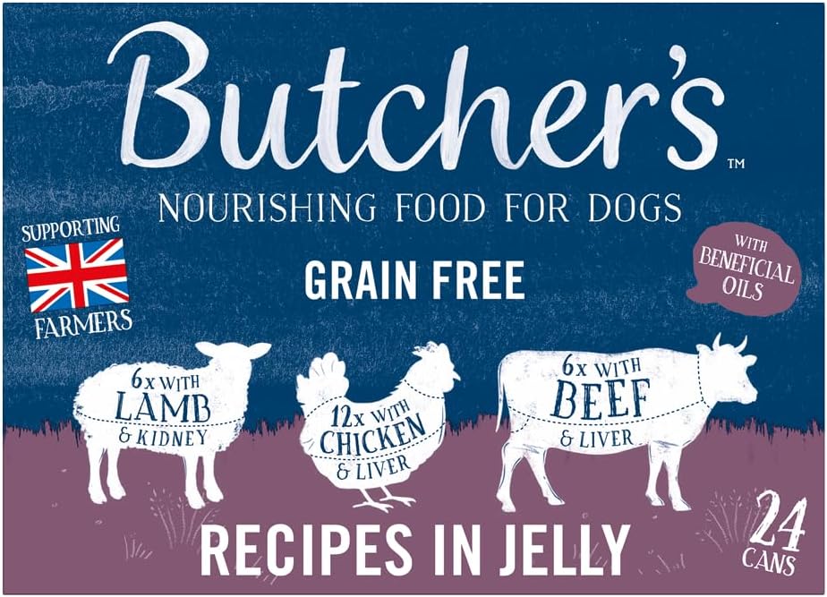 Butcher's Complete Wet Can Adult Dog Food Recipes in Jelly Pack 24x400g