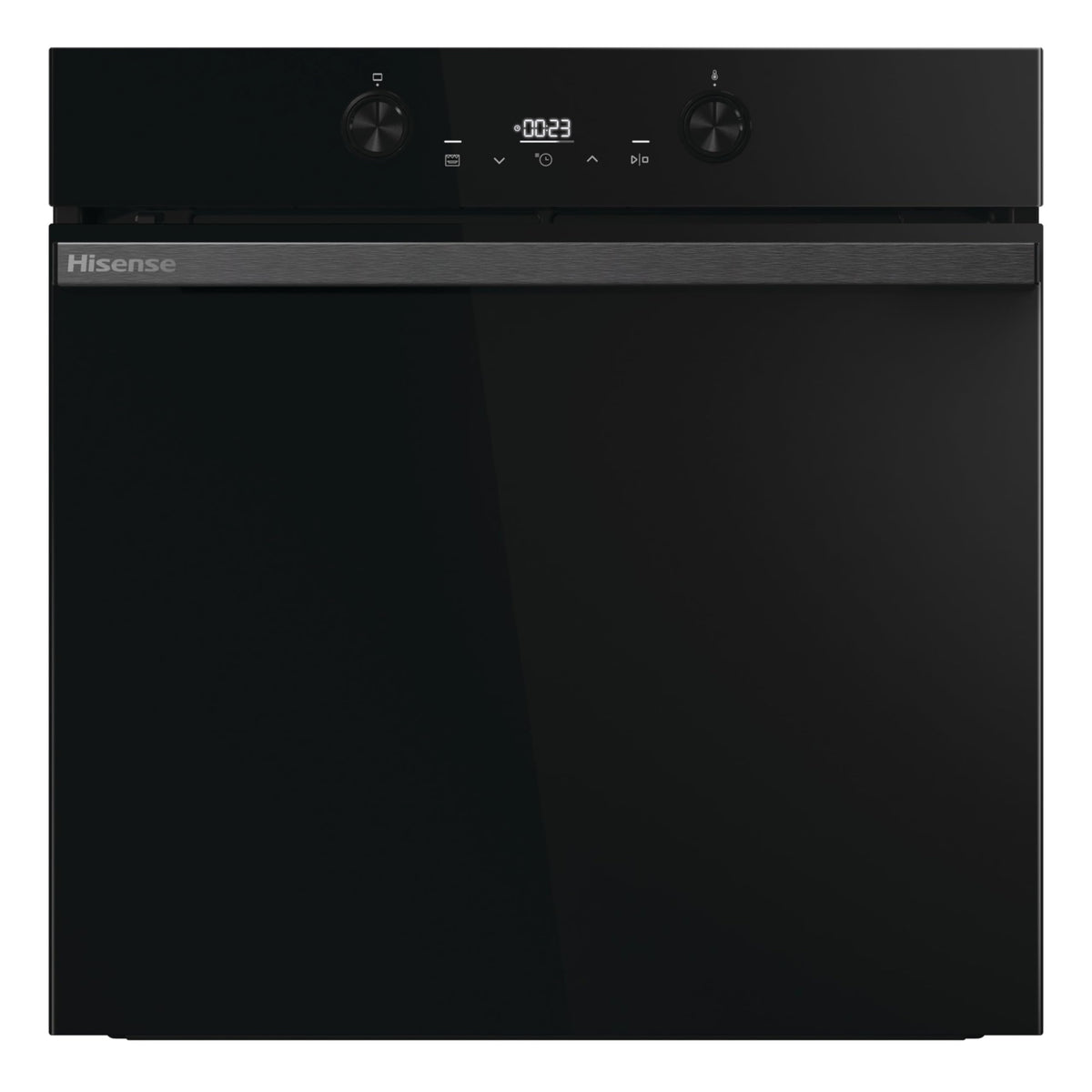 Hisense BI62020ABGUK - Built-in 60L Electric Single Oven - Black - 530x595x595 mm (DxWxH) - A Rated, Extra Large