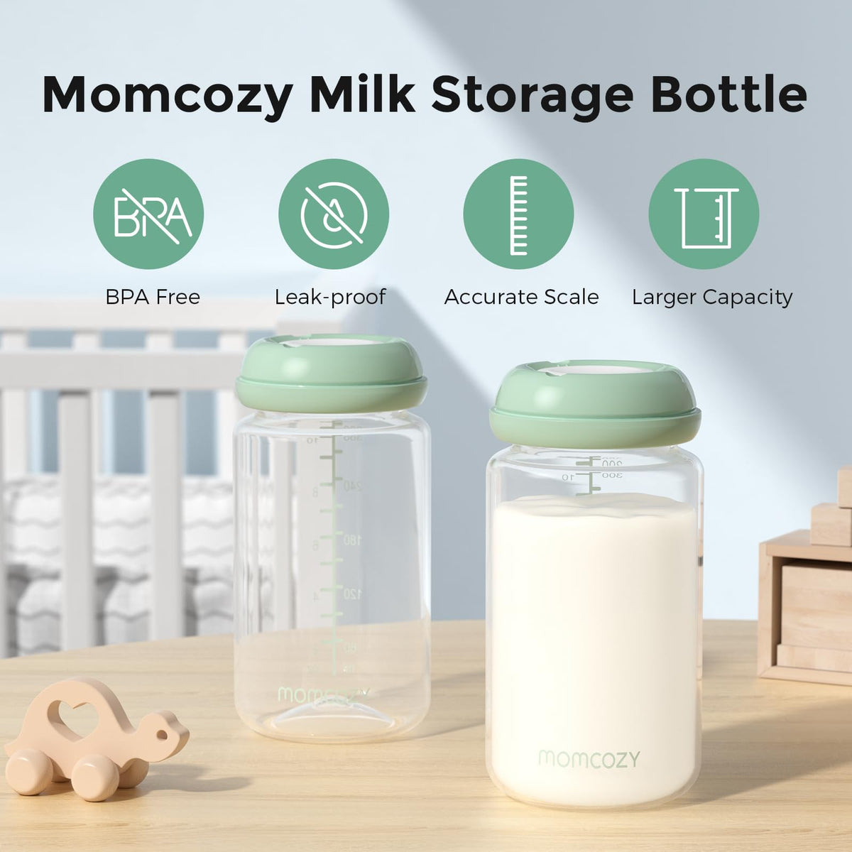 Momcozy Portable Bottle Warmer for Breast Milk & Water, Dual Fast Heating