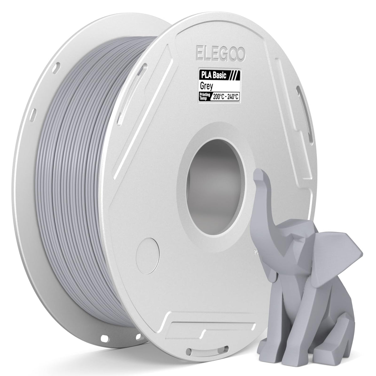 ELEGOO PLA Basic Refill 3D Printer Filament 1.75mm Red 1KG, Easy Storage