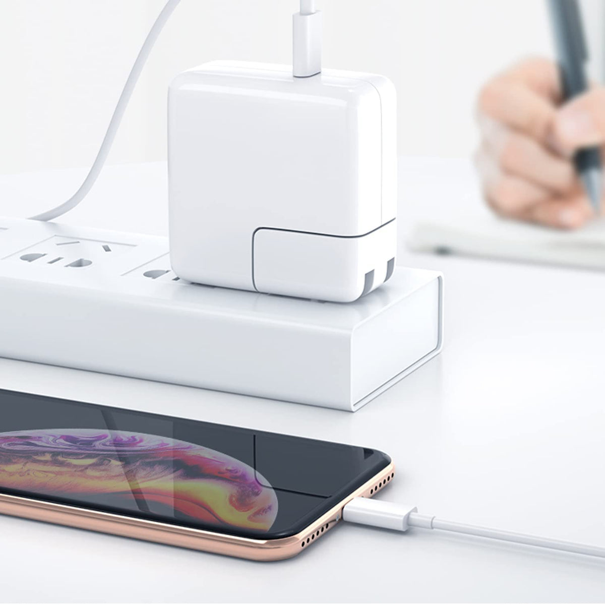 USB C to Lightning Cable 1M+1.8M [Apple MFi Certified] iPhone Charger Cable
