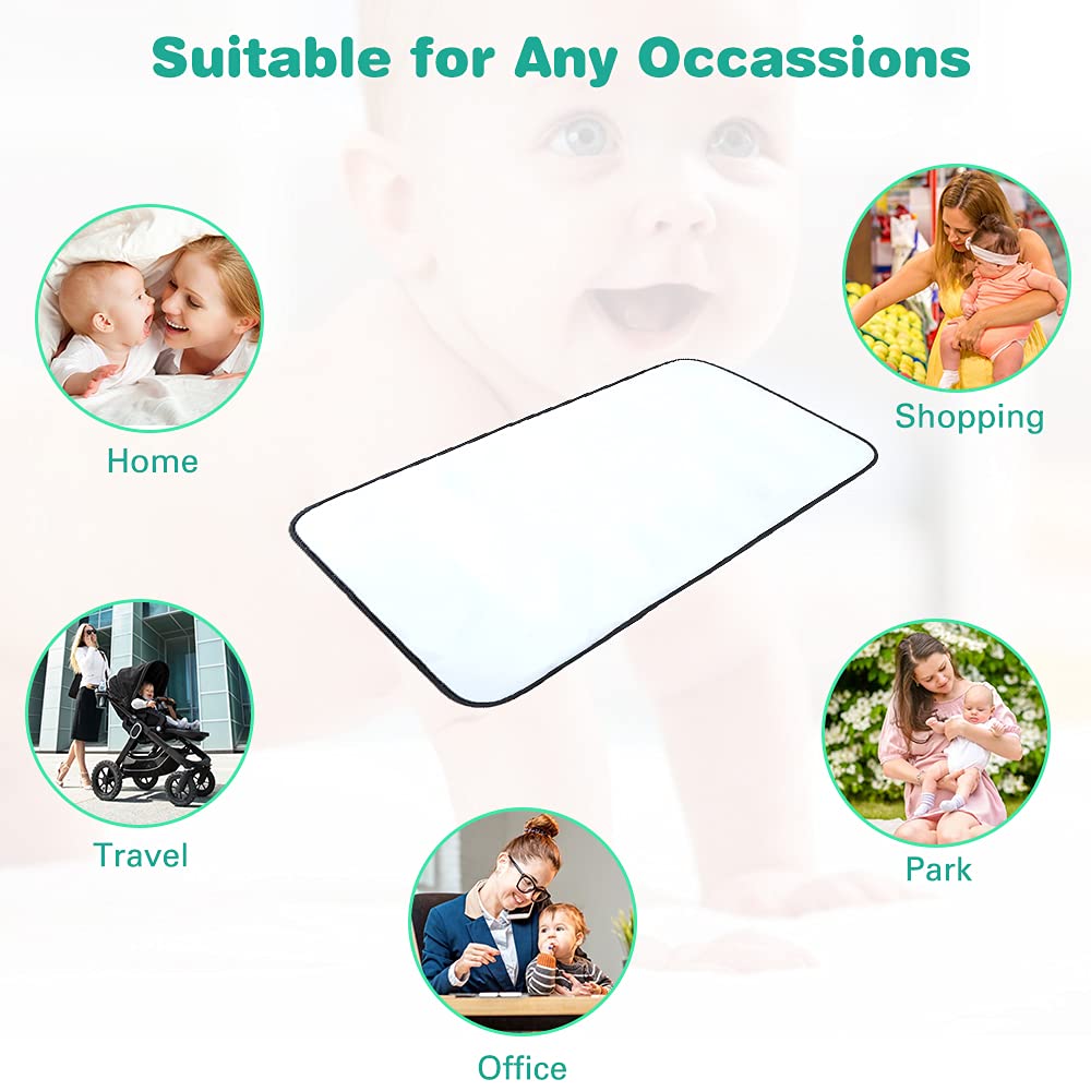 Lekebaby Foldable Travel Changing Mat Portable Baby Change Mat, Grey