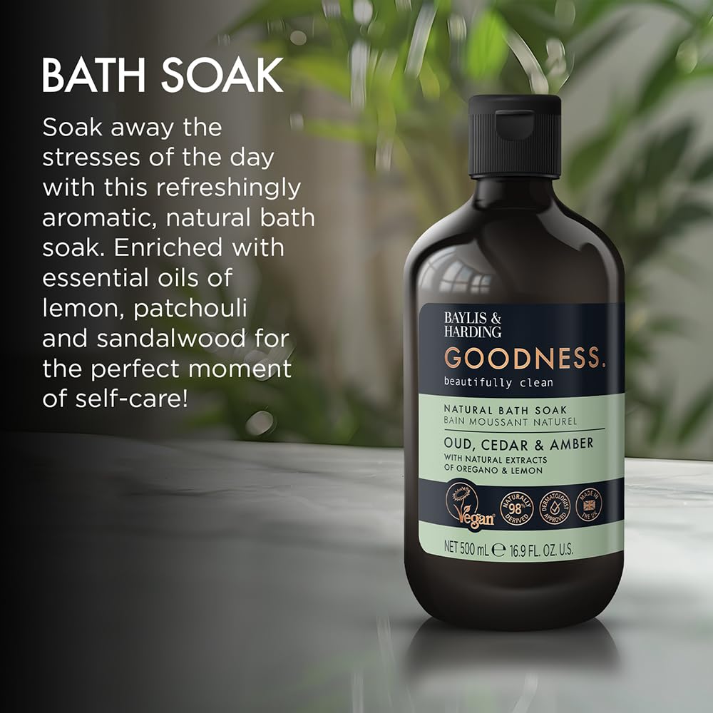 Baylis & Harding Goodness Natural Body Wash 500ml 3 pack