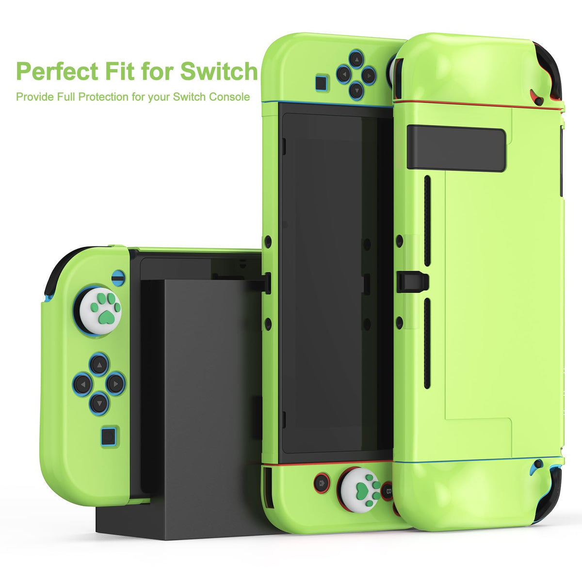 Younik Switch Accessories Bundle, 17 in 1 Switch Accessories Kit for Girls Include Switch Carrying Case with 9 Game Card Slots, Adjustable Stand, Protective Case for Switch Console & J-Con (Blue)