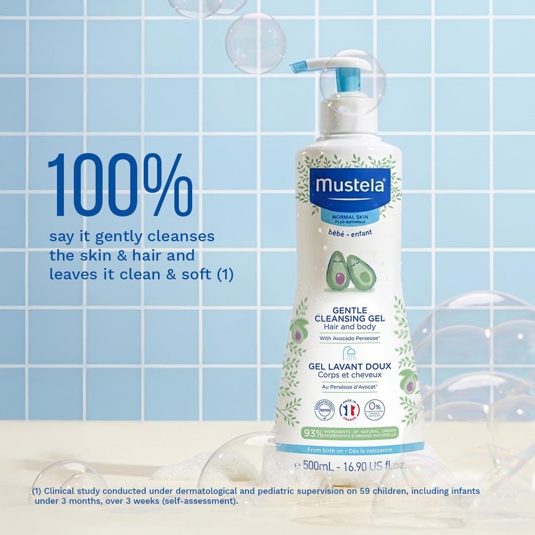 Mustela Gentle Cleansing Gel, 500 ml (Pack of 1)