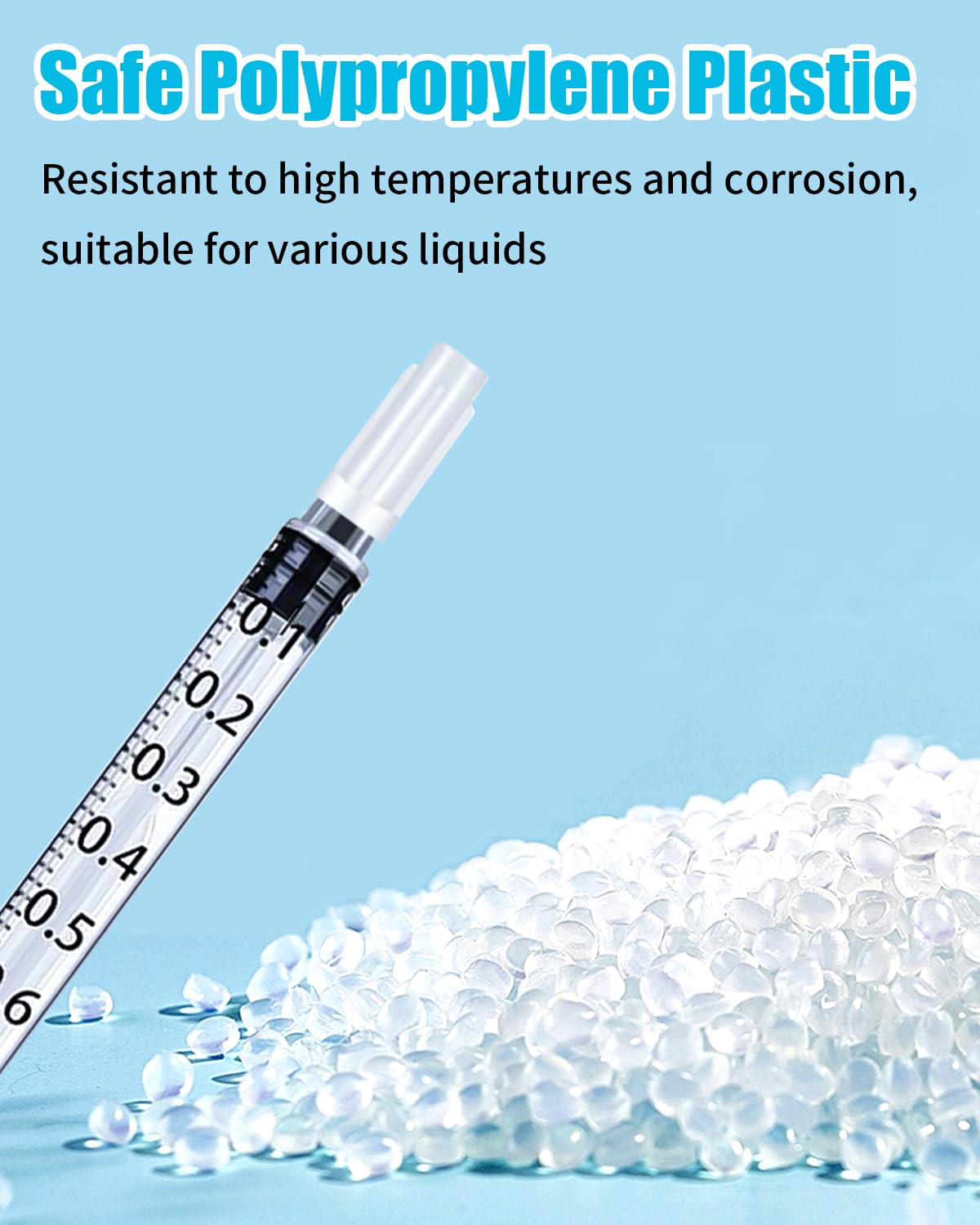 20pcs 1ml Colostrum Syringes with Caps, No Needle Colostrum Collection Kit